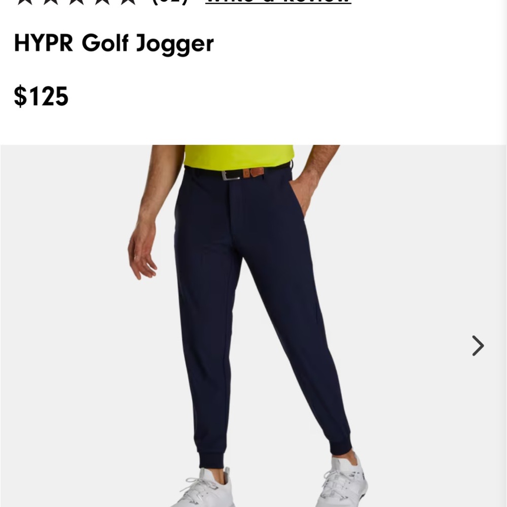FootJoy Men's Dark Blue Golf Joggers